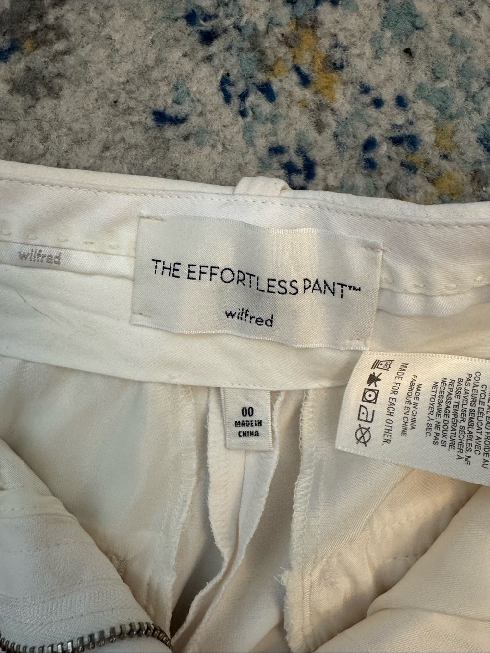 NWT Aritzia Wilfred effortless cropped pants in light birch - Picture 6 of 6